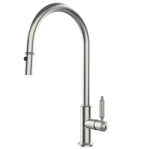 Turner Hastings Novanta Pull Out Sink Mixer Brushed Nickel NV503PM-BN by Turner Hastings, a Kitchen Taps & Mixers for sale on Style Sourcebook