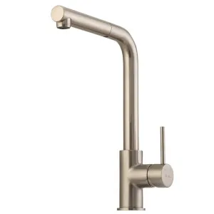Oliveri Venice Pull Out Right Angle Mixer Tap Brushed Nickel VE570FBN-P by Oliveri, a Kitchen Taps & Mixers for sale on Style Sourcebook
