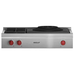 WOLF 91cm LPG Burner Rangetop with Wok Burner ICBSRT362WLPG by Wolf, a Cooktops for sale on Style Sourcebook