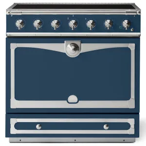 La Cornue Albertine 90cm Induction Freestanding Oven Winter Sky with Brushed Nickel ALB90EIWS-N by La Cornue, a Cooktops for sale on Style Sourcebook