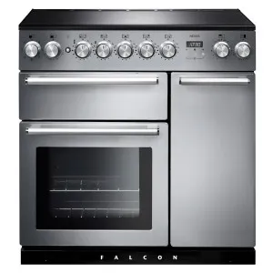 Falcon 90cm Nexus Freestanding Electric Oven/Stove Stainless Steel and Chrome NEX90EISS-CH by Falcon, a Cooktops for sale on Style Sourcebook
