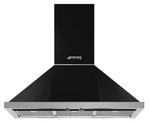 Smeg 90cm Portofino Canopy Rangehood KPFA9BL by Smeg, a Rangehoods for sale on Style Sourcebook
