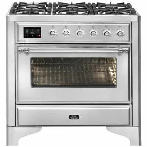 ILVE Majestic 90cm Freestanding Dual Fuel Oven M096DNE3SSC by Ilve, a Ovens for sale on Style Sourcebook