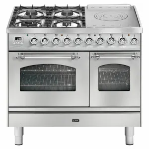 ILVE Nostalgie 100cm Freestanding Dual Fuel Oven/Stove PD10SDNE3SSC by Ilve, a Ovens for sale on Style Sourcebook