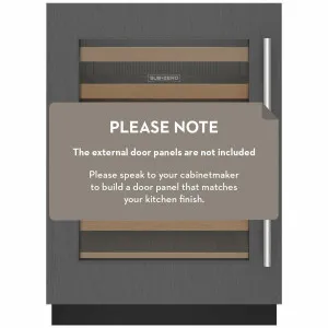 Sub-Zero Designer 42 Bottle Underbench Integrated Wine Cabinet Left Hinge ICBDEU2450WLH by Sub-Zero, a Wine Fridges for sale on Style Sourcebook