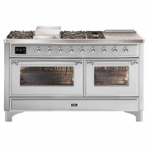 ILVE Majestic 150cm Freestanding Dual Fuel Oven M15FSDNE3SSC by Ilve, a Ovens for sale on Style Sourcebook