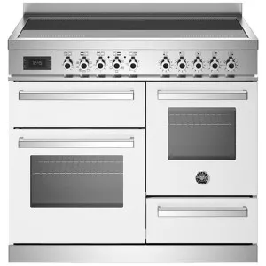 Bertazzoni 100cm Bianco Induction Freestanding Oven PRO105I3EBIT by Bertazzoni, a Cooktops for sale on Style Sourcebook
