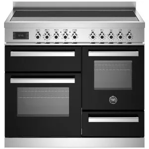 Bertazzoni 100cm Nero Induction Freestanding Oven PRO105I3ENET by Bertazzoni, a Cooktops for sale on Style Sourcebook