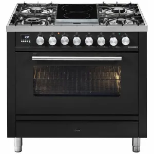ILVE Professional Plus Series 90cm Dual Fuel Induction Freestanding Oven with Milano Knobs P09IDWE3MG by Ilve, a Cooktops for sale on Style Sourcebook