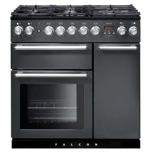 Falcon 90cm Nexus Freestanding Dual Fuel Oven/Stove Slate and Chrome NEX90DFSL-CH by Falcon, a Cooktops for sale on Style Sourcebook