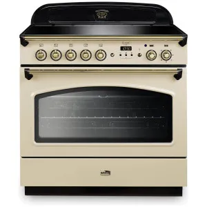 Falcon 90cm Classic FX Induction Freestanding Oven/Stove Cream and Brass CLA90FXEICR-BR by Falcon, a Ovens for sale on Style Sourcebook