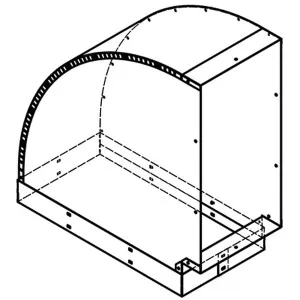 Qasair Vertical Bend 90 Degrees Triple Motor Ducting VB3 by Qasair, a Rangehoods for sale on Style Sourcebook
