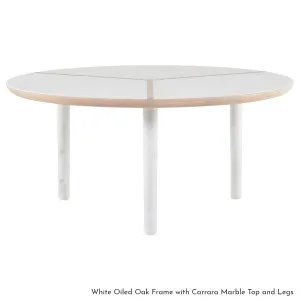 De La Espada Marlon Marble or Stone Top Round Table - Ash Frame and Marble Legs 108RMAM by De La Espada, a Dining Tables for sale on Style Sourcebook