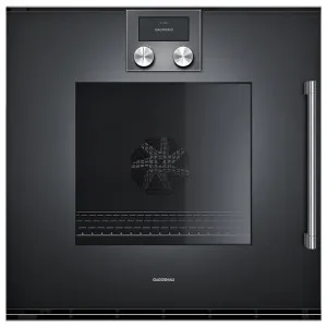 Gaggenau 60cm 200 Series Pyrolytic Built-In Oven Left Hinge - Anthracite BOP221102 by Gaggenau, a Ovens for sale on Style Sourcebook