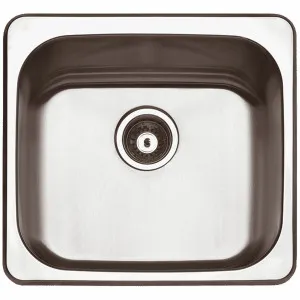 Abey The Leichardt 45L Single Inset Skinny Laundry Tub with Overflow LTS45B by Abey, a Kitchen Sinks for sale on Style Sourcebook