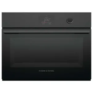 Fisher & Paykel Series 9 60cm Minimal Compact Combi-Steam Oven Black Glass OS60NMTDB1 by Fisher & Paykel, a Ovens for sale on Style Sourcebook