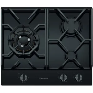 Westinghouse 60cm 3 Burner Gas Ceramic Glass Cooktop WHG639BD by Westinghouse, a Cooktops for sale on Style Sourcebook