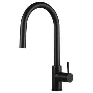 Rogerseller Tonic Sink Mixer with Pull Out Spray - Matte Black 3606013811 by Rogerseller, a Kitchen Taps & Mixers for sale on Style Sourcebook