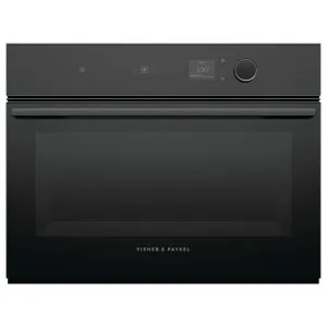 Fisher & Paykel 60cm Black Glass Series 7 Minimal Compact Combi-Steam Oven OS60NMLB1 by Fisher & Paykel, a Ovens for sale on Style Sourcebook