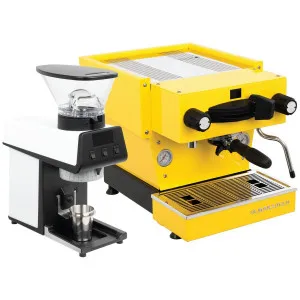 La Marzocco Linea Mini Yellow Home Package with White Pico WA-PACK-YW-PICO by La Marzocco, a Espresso Machines for sale on Style Sourcebook