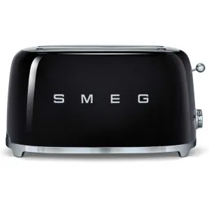 Smeg 50s Retro Style 4 Slice Toaster Black TSF02BLAU by Smeg, a Small Kitchen Appliances for sale on Style Sourcebook