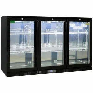 Rhino 330L Heated Glass Three Door Under Bench Beverage Centre Black SG3H-B-HD by Rhino, a Refrigerators, Freezers for sale on Style Sourcebook