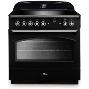 Falcon 90cm Classic FX Induction Freestanding Oven/Stove Black and Chrome CLA90FXEIBL-CH by Falcon, a Ovens for sale on Style Sourcebook
