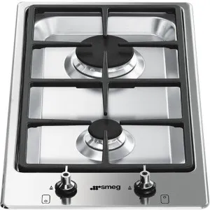 Smeg 30cm Classic Aesthetic Stainless Steel Cooktop PGA32G by Smeg, a Cooktops for sale on Style Sourcebook