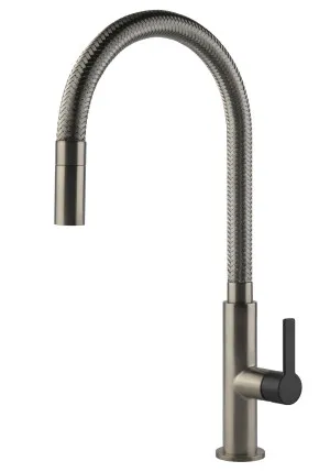 Gessi Mesh Pull Out Kitchen Mixer Tap 60003BNB by Gessi, a Kitchen Taps & Mixers for sale on Style Sourcebook