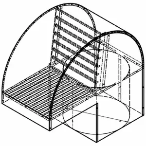 Qasair Back Draft Roof Cowl Triple Motor Ducting BDSQRC350 by Qasair, a Rangehoods for sale on Style Sourcebook