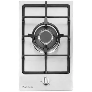 Artusi 30cm Domino Gas Cooktop with Wok Burner Stainless Steel CAGH31X by Artusi, a Cooktops for sale on Style Sourcebook
