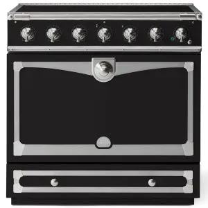 La Cornue Albertine 90cm Induction Freestanding Oven Matte Black with Brushed Nickel ALB90EIMB-N by La Cornue, a Cooktops for sale on Style Sourcebook