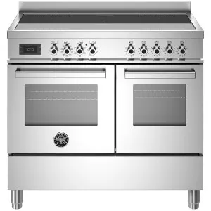Bertazzoni 100cm Stainless Steel Induction Freestanding Double Oven PRO105I2EXT by Bertazzoni, a Cooktops for sale on Style Sourcebook