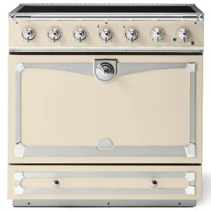 La Cornue Albertine 90cm Induction Freestanding Oven Morning Dew with Polished Chrome ALB90EIMD-C by La Cornue, a Cooktops for sale on Style Sourcebook