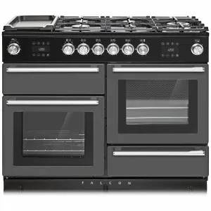 Falcon 110cm Nexus Steam Freestanding Dual Fuel Oven/Stove Slate and Chrome NEX110SODFSL-CH by Falcon, a Cooktops for sale on Style Sourcebook