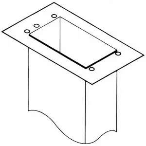 Qasair Ceiling Flange CF4F10002 by Qasair, a Rangehoods for sale on Style Sourcebook