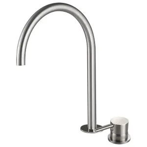 Rogerseller Tonic Hob Sink Mixer with Swivel Outlet - Brushed Nickel 360601375107 by Rogerseller, a Kitchen Taps & Mixers for sale on Style Sourcebook