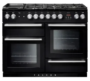 Falcon 110cm Nexus Freestanding Dual Fuel Oven/Stove Black and Nickel NEX110DFBL-CH by Falcon, a Cooktops for sale on Style Sourcebook