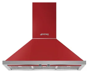 Smeg 90cm Portofino Canopy Rangehood KPFA9RD by Smeg, a Rangehoods for sale on Style Sourcebook