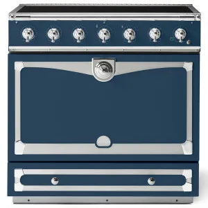 La Cornue Albertine 90cm Induction Freestanding Oven Winter Sky with Polished Chrome ALB90EIWS-C by La Cornue, a Cooktops for sale on Style Sourcebook