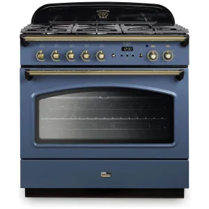 Falcon 90cm Classic FX Stone Blue Dual Fuel Freestanding Oven CLA90FXDFSB-BR by Falcon, a Ovens for sale on Style Sourcebook
