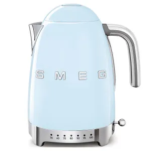Smeg 50s Retro Style Temperature Control Electric Kettle Pastel Blue KLF04PBAU by Smeg, a Small Kitchen Appliances for sale on Style Sourcebook