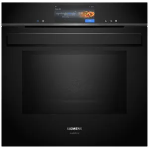 Siemens iQ700 60cm Built-In Oven with Added Steam and Microwave Function - Black HN978GQB1B by Siemens, a Ovens for sale on Style Sourcebook