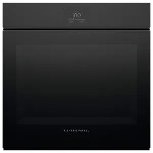 Fisher & Paykel Series 7 60cm Contemporary Compact Handleless Combi-Microwave Oven Black Glass OB60SMPTNB1 by Fisher & Paykel, a Ovens for sale on Style Sourcebook