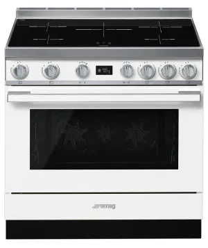 Smeg 90cm Portofino Freestanding Electric Oven/Stove CPF9IPWH by Smeg, a Cooktops for sale on Style Sourcebook