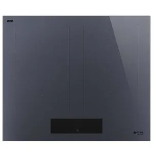 Smeg Linea 60cm Multizone Induction Cooktop with AutoVent 2.0 - Neptune Grey SIM1644DG by Smeg, a Cooktops for sale on Style Sourcebook