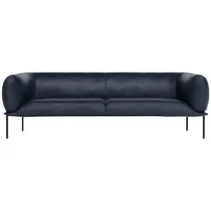 Molinari Rondo 3 Seater Max Sofa - Nobilis Leather Blue RDO3SFML8N44 by Molinari, a Sofas for sale on Style Sourcebook