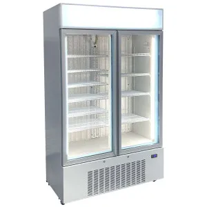 Schmick 810L Upright Glass Two Door Freezer White HUS-F10 by Schmick, a Refrigerators, Freezers for sale on Style Sourcebook