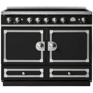 La Cornue Cornufe 110cm Induction Freestanding Oven Matte Black with Brushed Nickel CFE110EIMB-N by La Cornue, a Cooktops for sale on Style Sourcebook