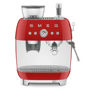 Smeg 50s Style Espresso Machine with Built-in Grinder Red EGF03RDAU by Smeg, a Espresso Machines for sale on Style Sourcebook